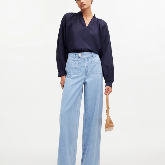 Madewell Denim - Madewell Baggy Straight Jeans in Bellridge Wash: Patch Pocket Edition